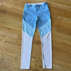 Outdoor Voices tri-colored leggings